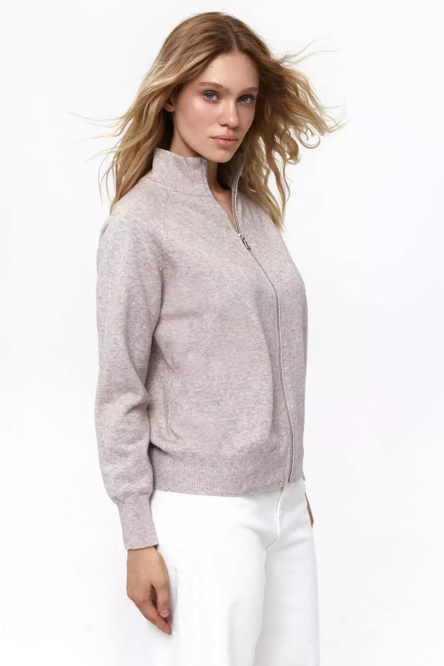 Beige Soft Knit Cardigan - Image 4