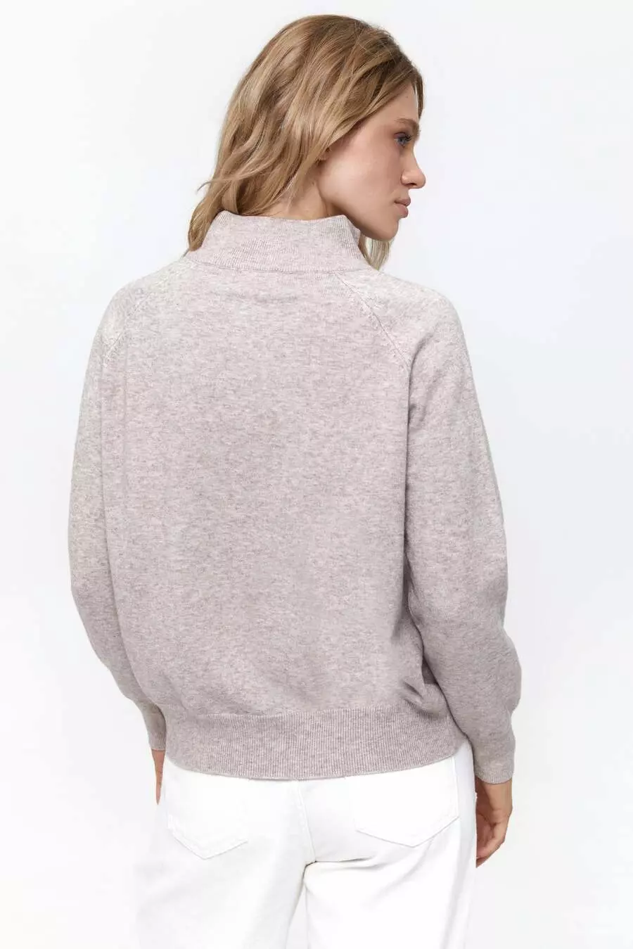 Beige Soft Knit Cardigan - Image 5
