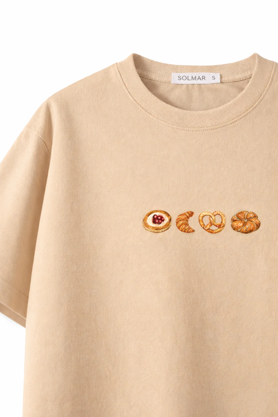 Bakery graphic T-shirt, Beige - Image 2