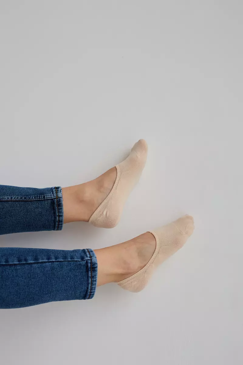 Women's tracks in beige color - Image 2