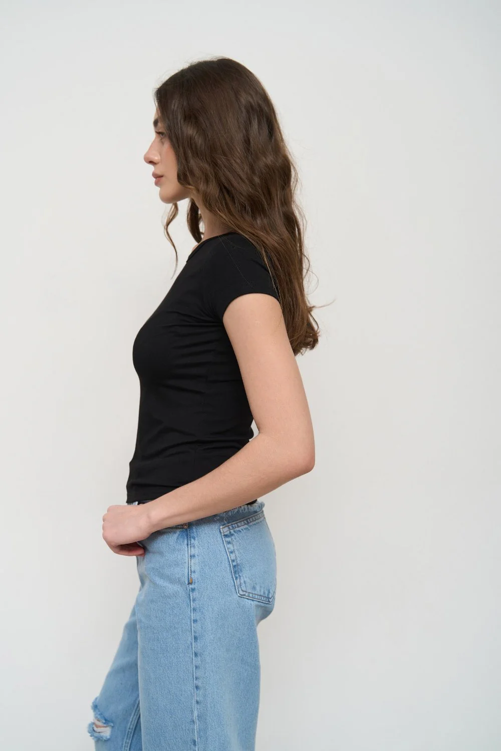 Black Slim Fit T-Shirt - Image 4