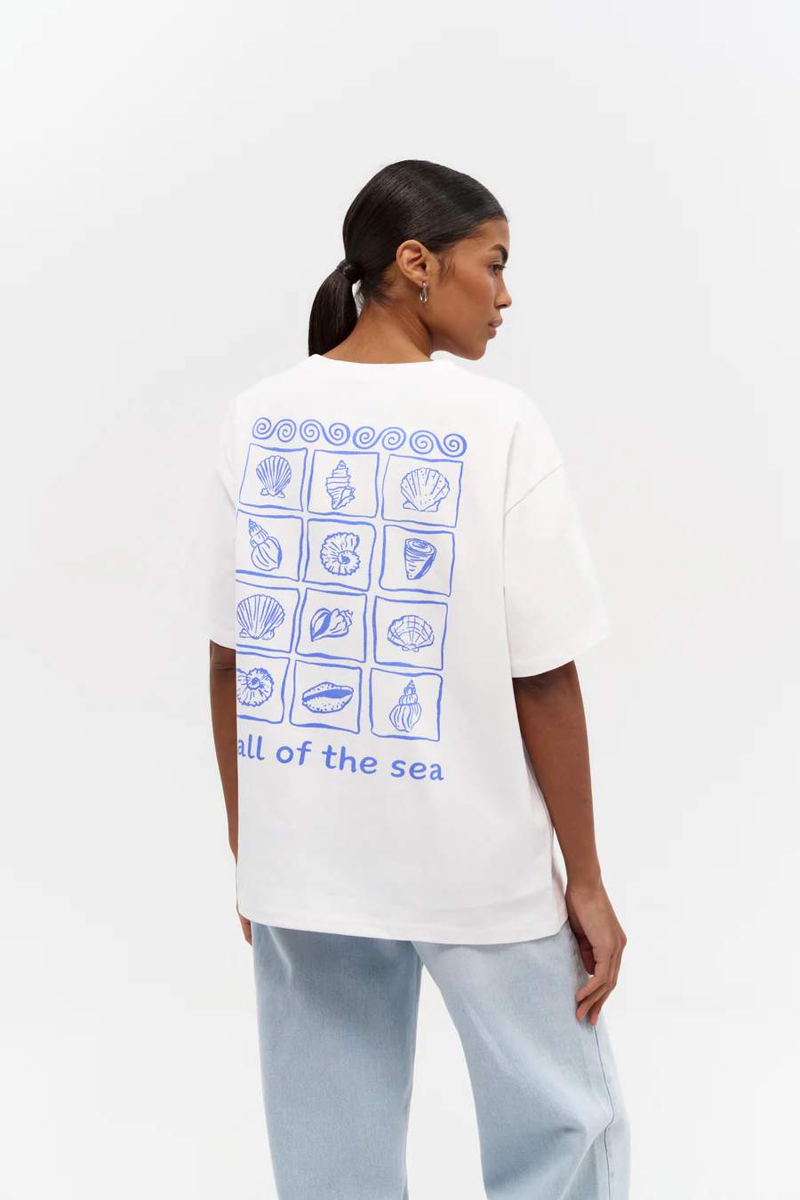 Blue "Sea Lover" Print T-shirt - Image 5
