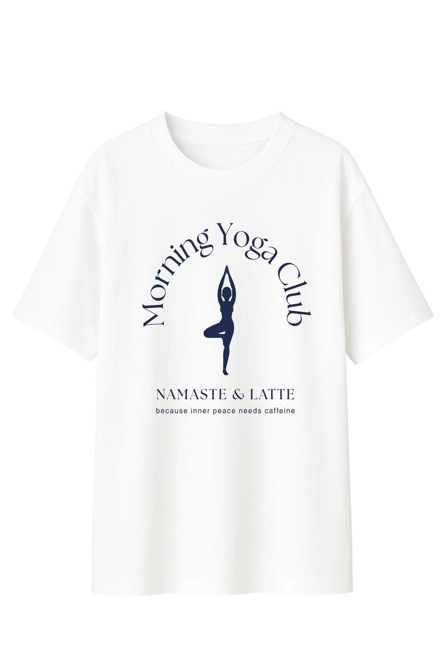 Yoga Club graphic T-shirt, White - Image 2