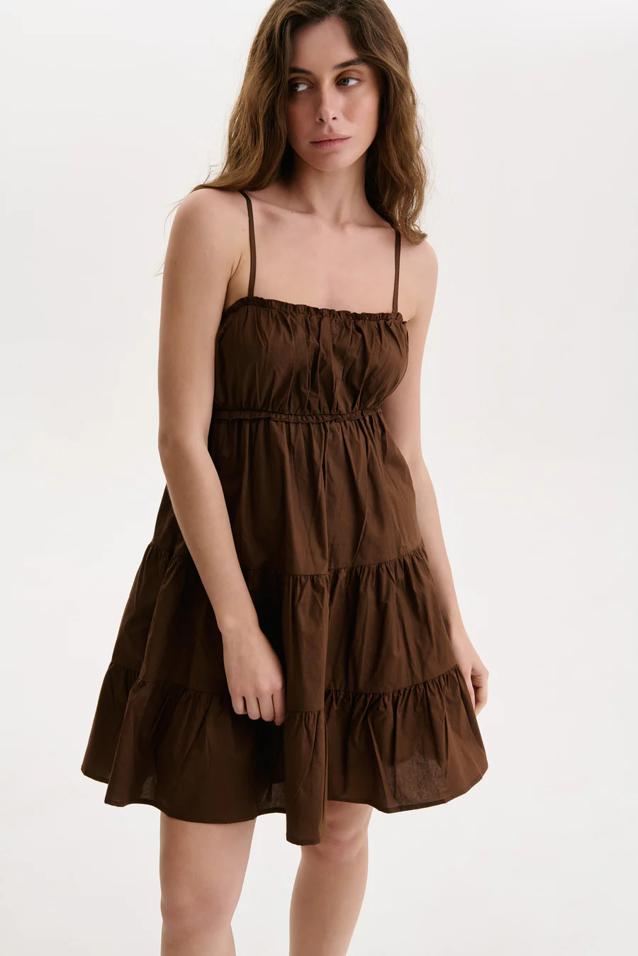 NEW Brown Baby Doll Dress - Image 3