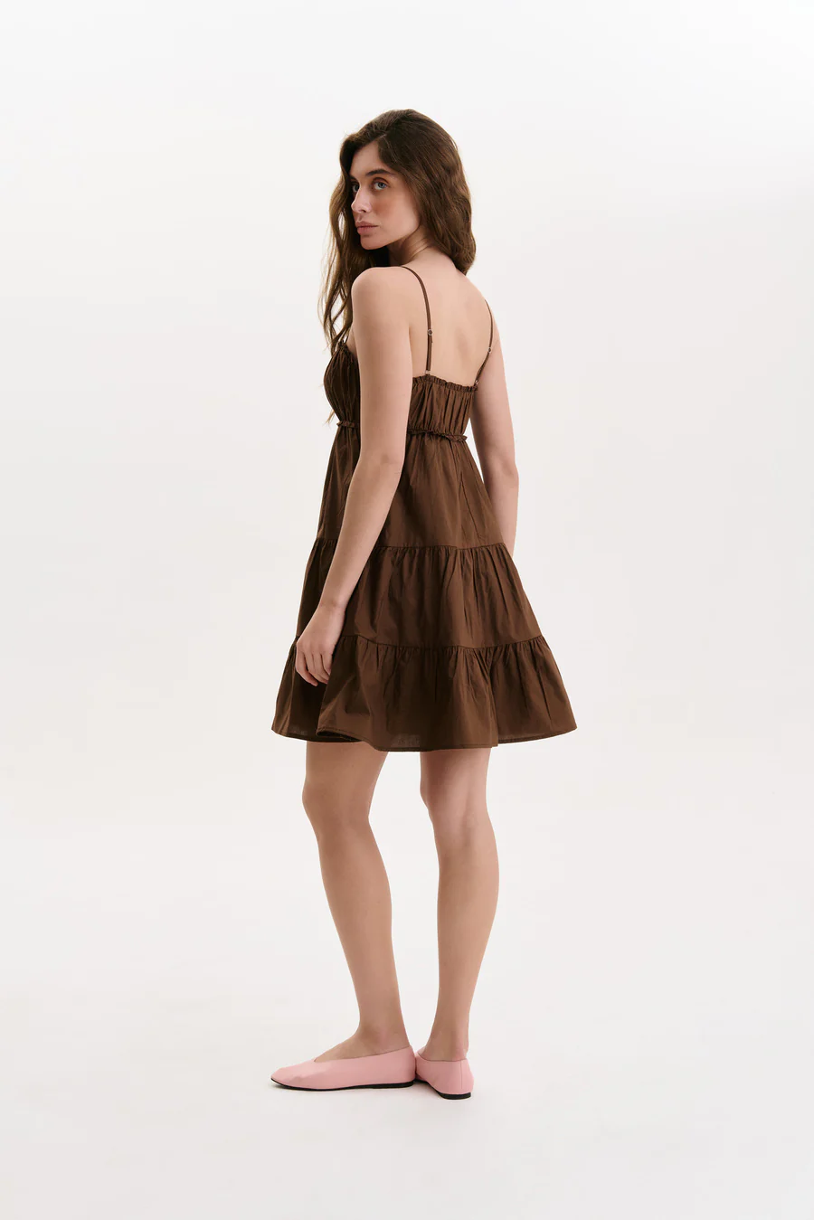 NEW Brown Baby Doll Dress - Image 4
