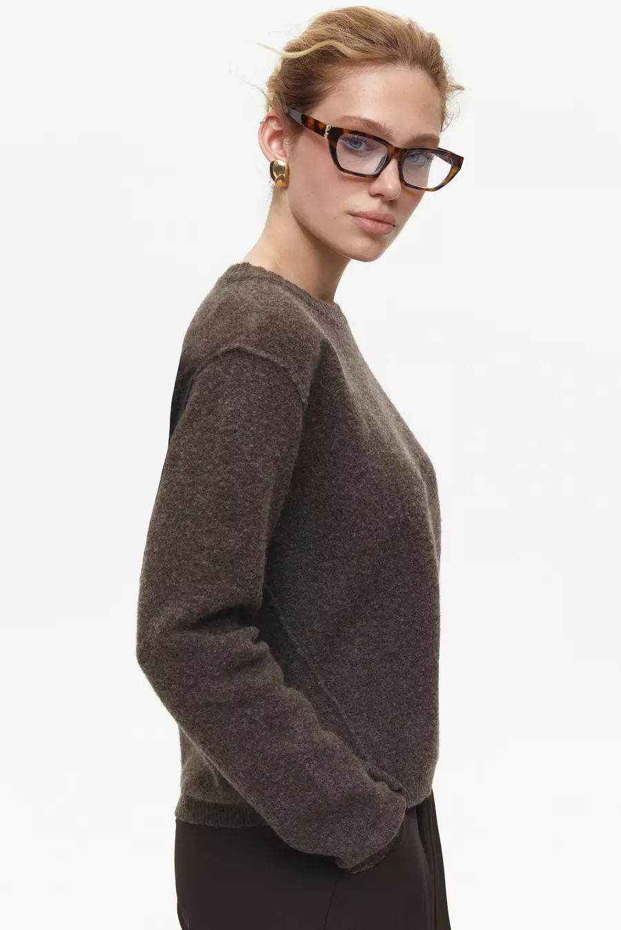 Brown Crop Sweater - Image 4