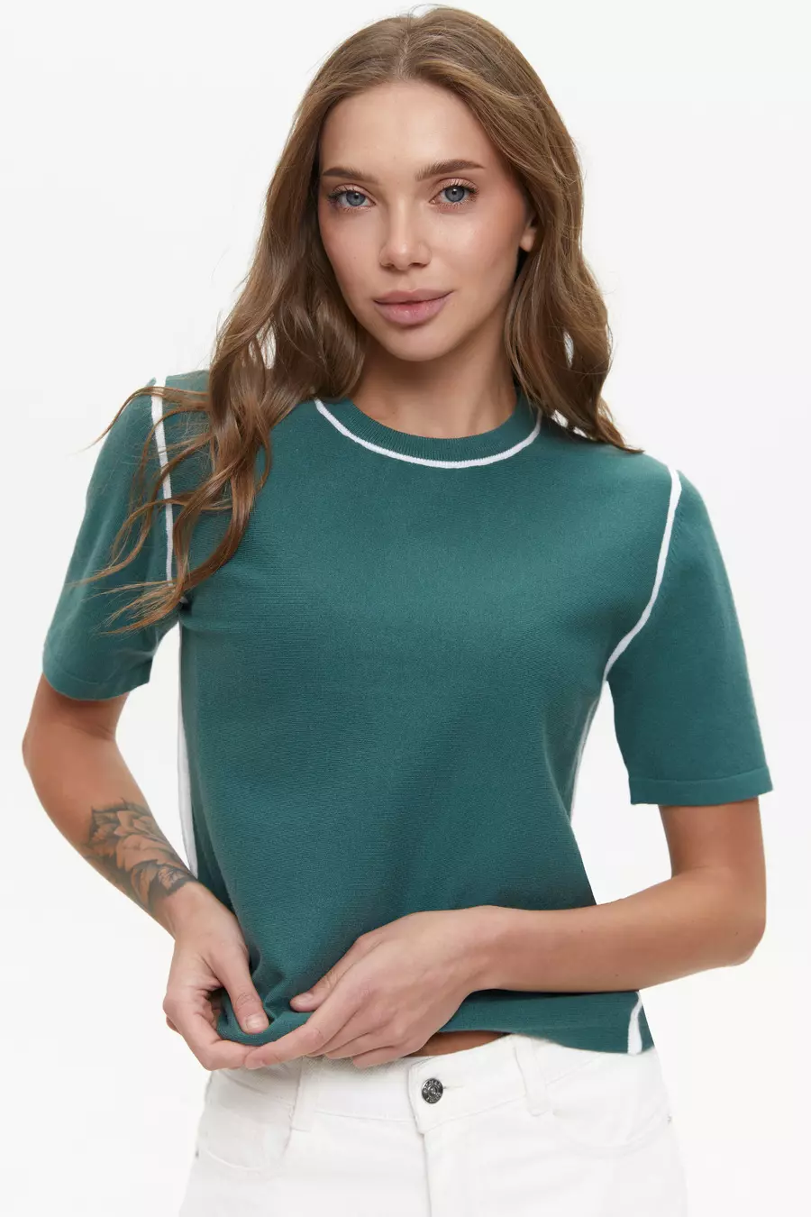 Green Striped jumper - Image 2