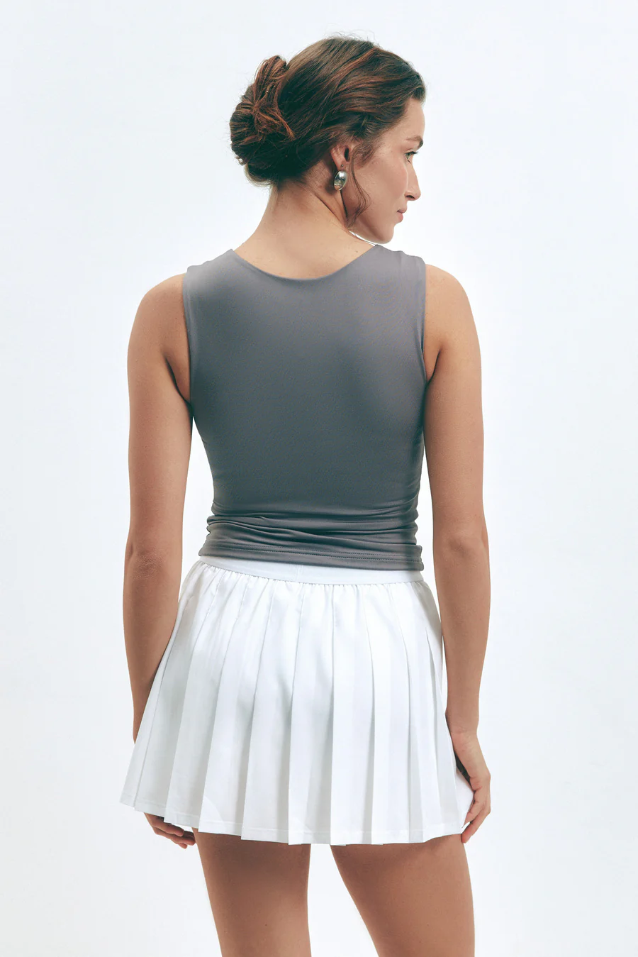Grey Basic Tank Top - Image 5