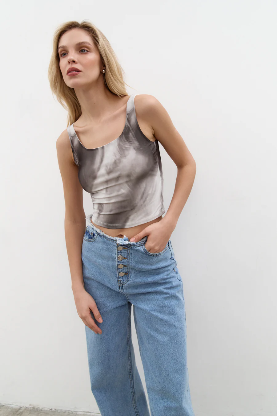 NEW Grey Gradient Effect Tank Top - Image 4