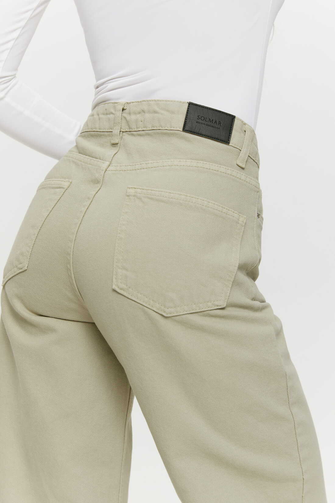 Green Wide Leg Jeans - Image 5