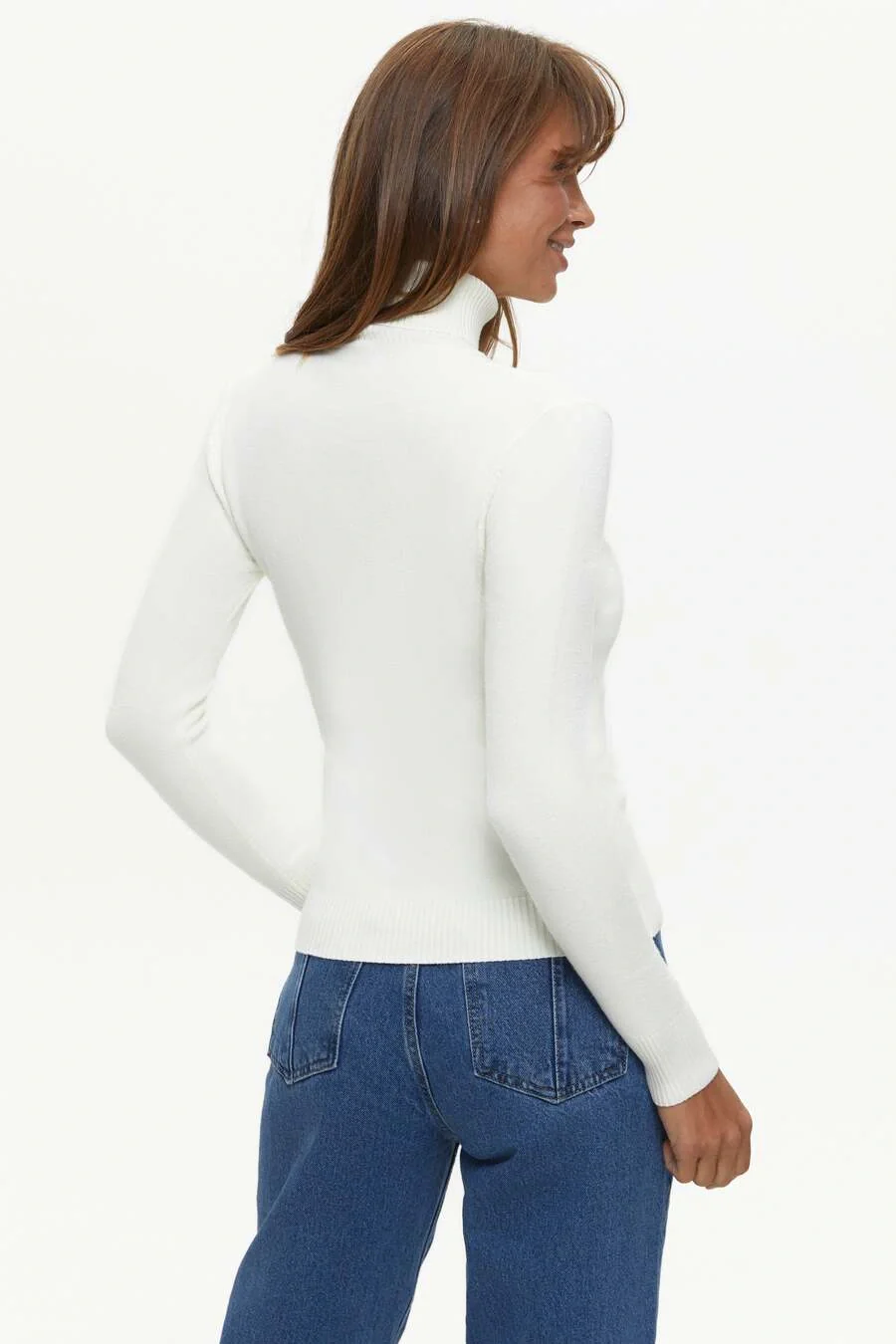 Milk Basic Knit Turtleneck Sweater - Image 4