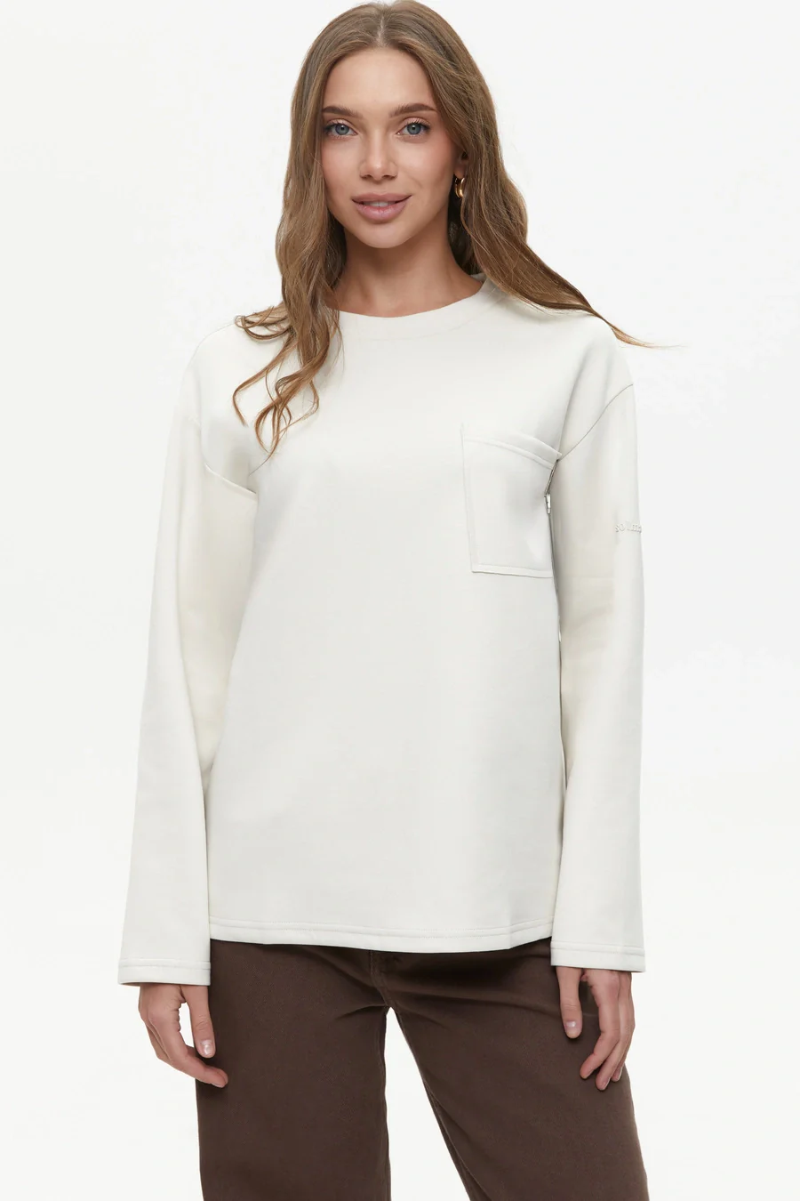 Milk Oversized Long Sleeve Top