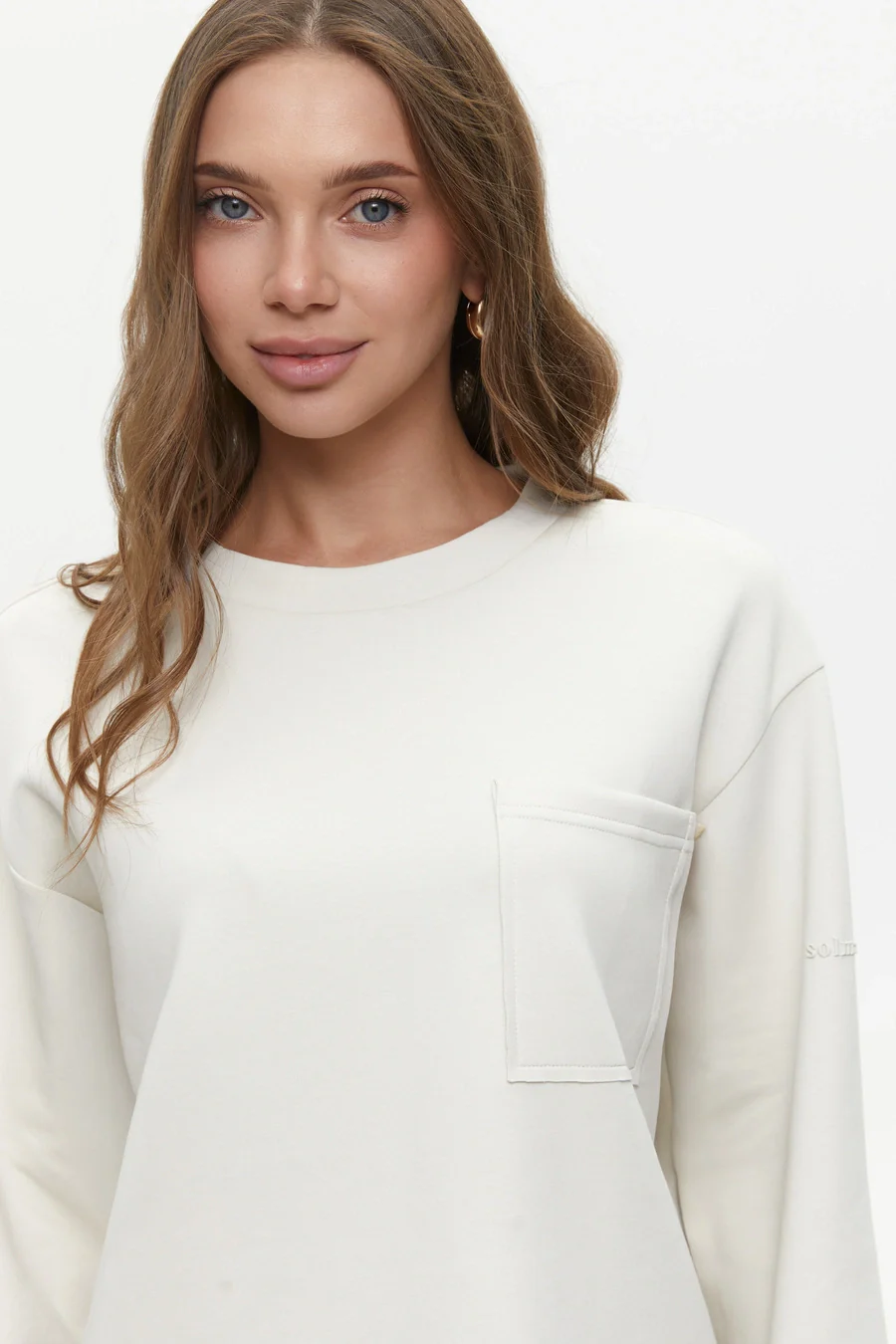 Milk Oversized Long Sleeve Top - Image 3
