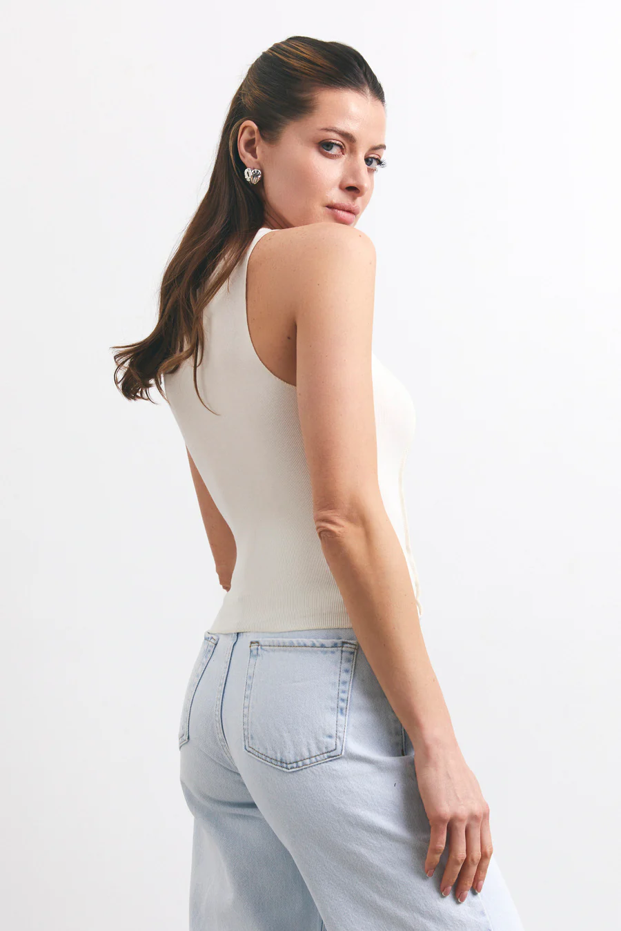 Milk Seam Detail Tank Top - Image 5