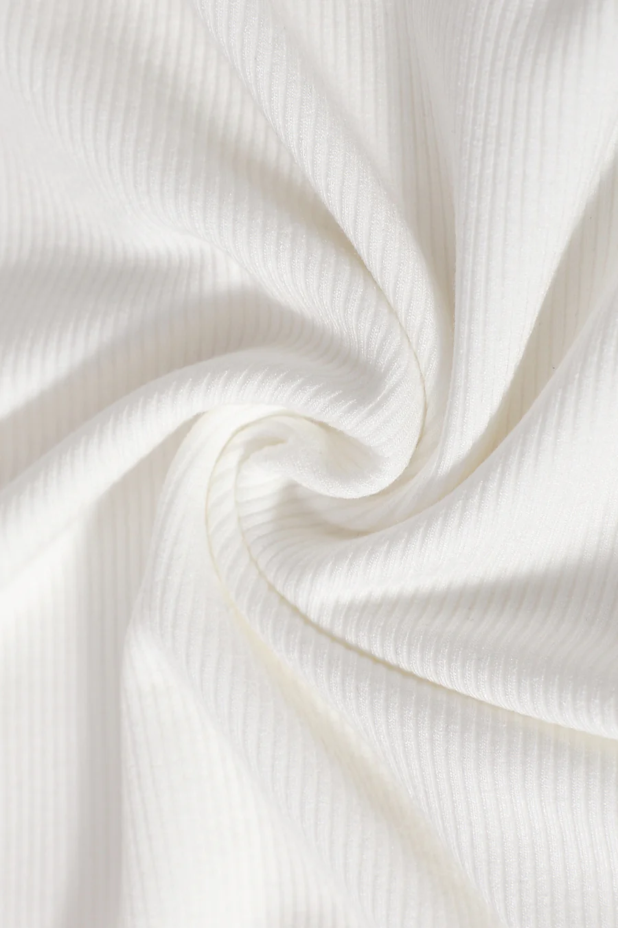 Milk Cream Ribbed Crop T-shirt - Image 2