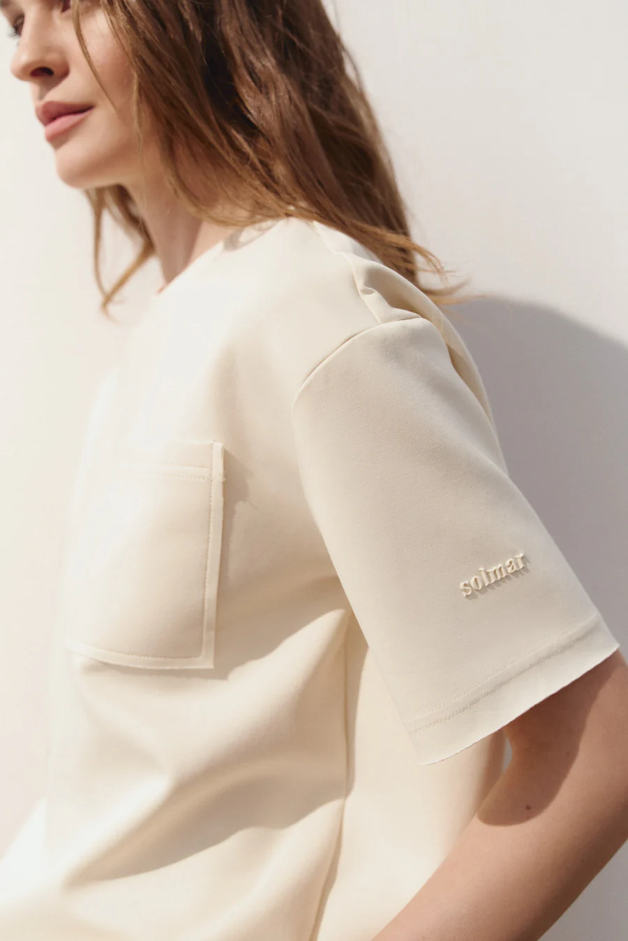 Milk T-Shirt with Pocket - Image 3