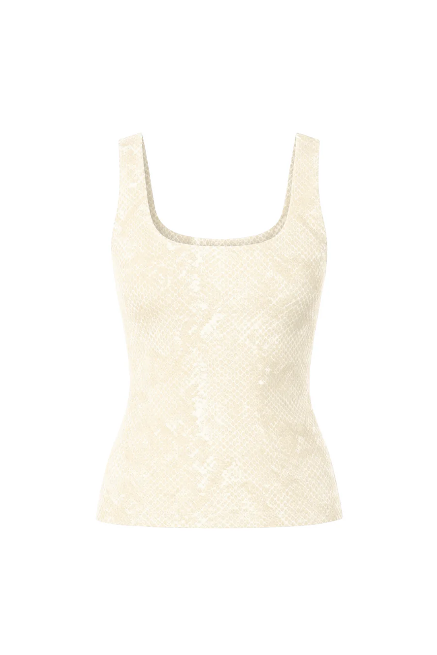 Snake Skin tank top, Milk - Image 2