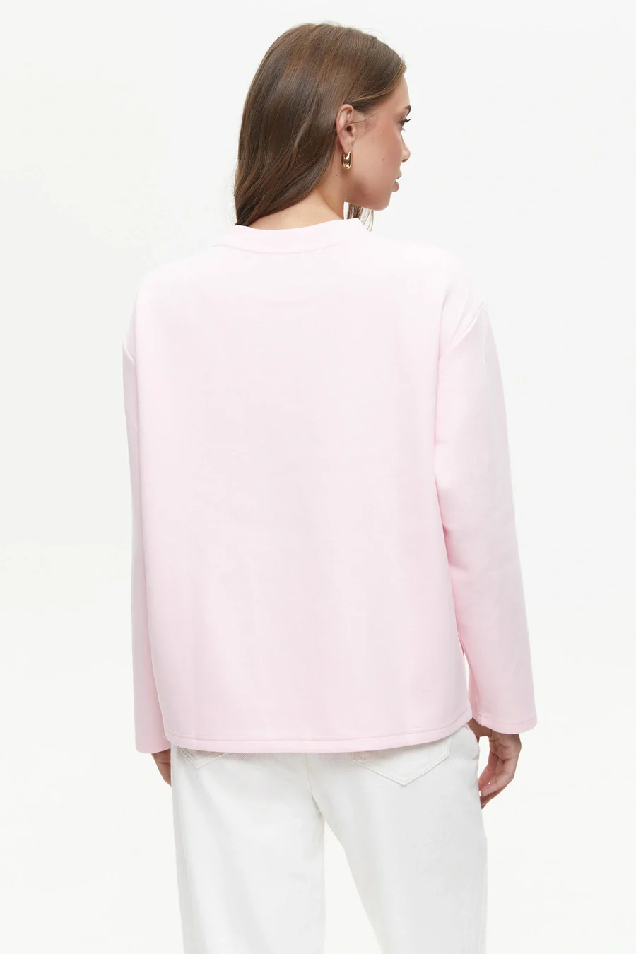 Pink Oversized Long Sleeve Top - Image 6