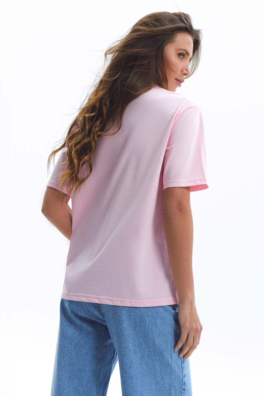 Pink "Knock, Knock" Print T-shirt - Image 3