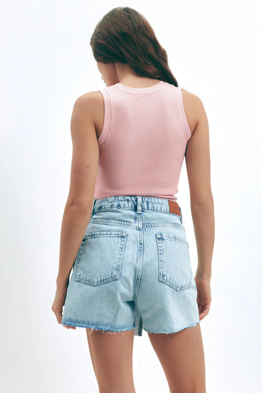 Pink Sleeveless Ribbed Top - Image 5