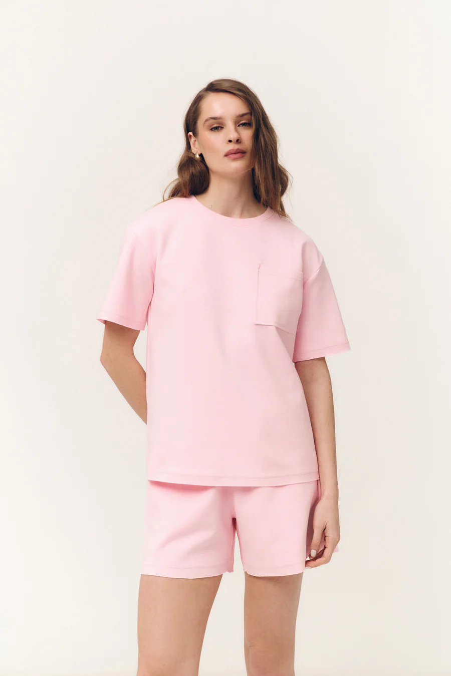 Pink T-Shirt with Pocket - Image 4