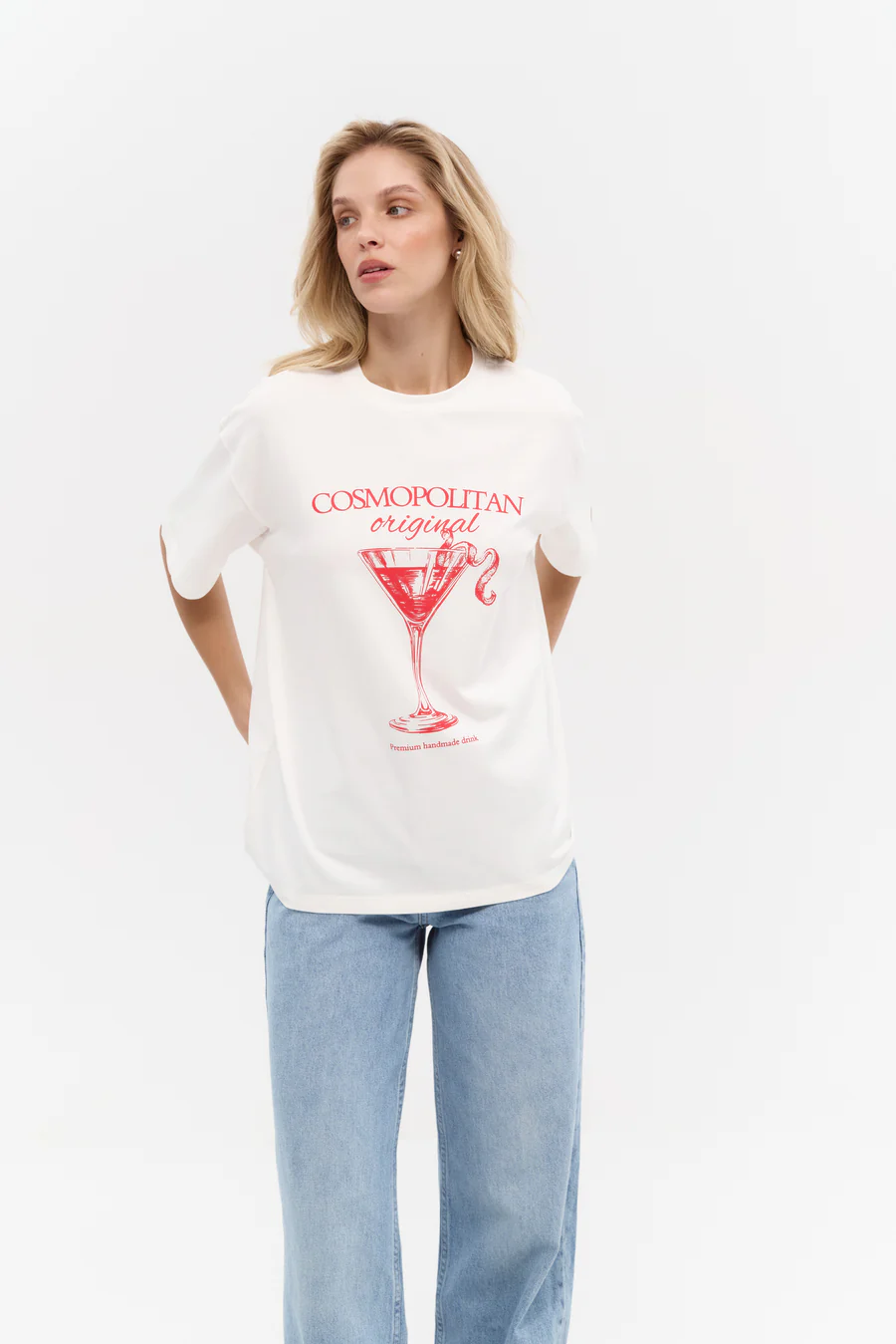 Red Print "Cocktail Hour" T-shirt - Image 3
