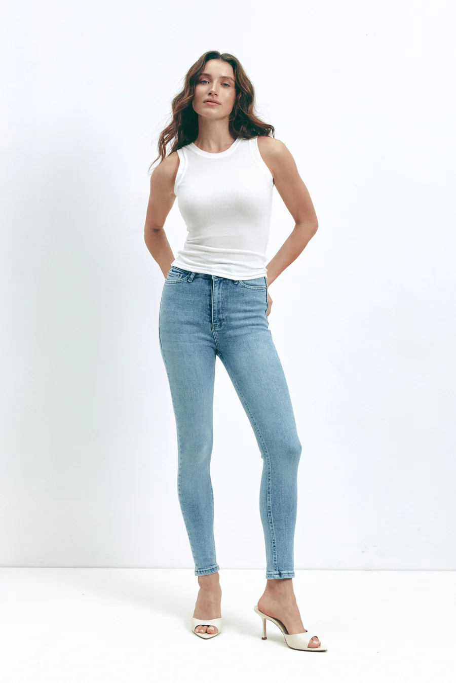 White Sleeveless Ribbed Top - Image 6