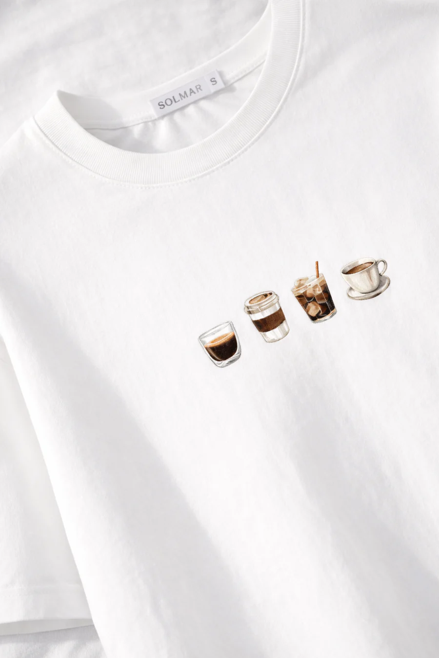 Coffee graphic T-shirt, White - Image 2