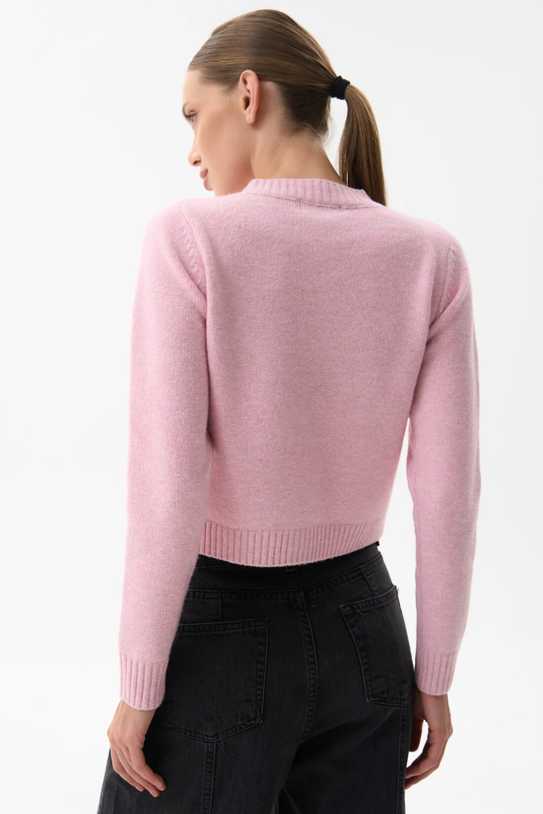 Pink Wool Knit Cardigan - Image 5