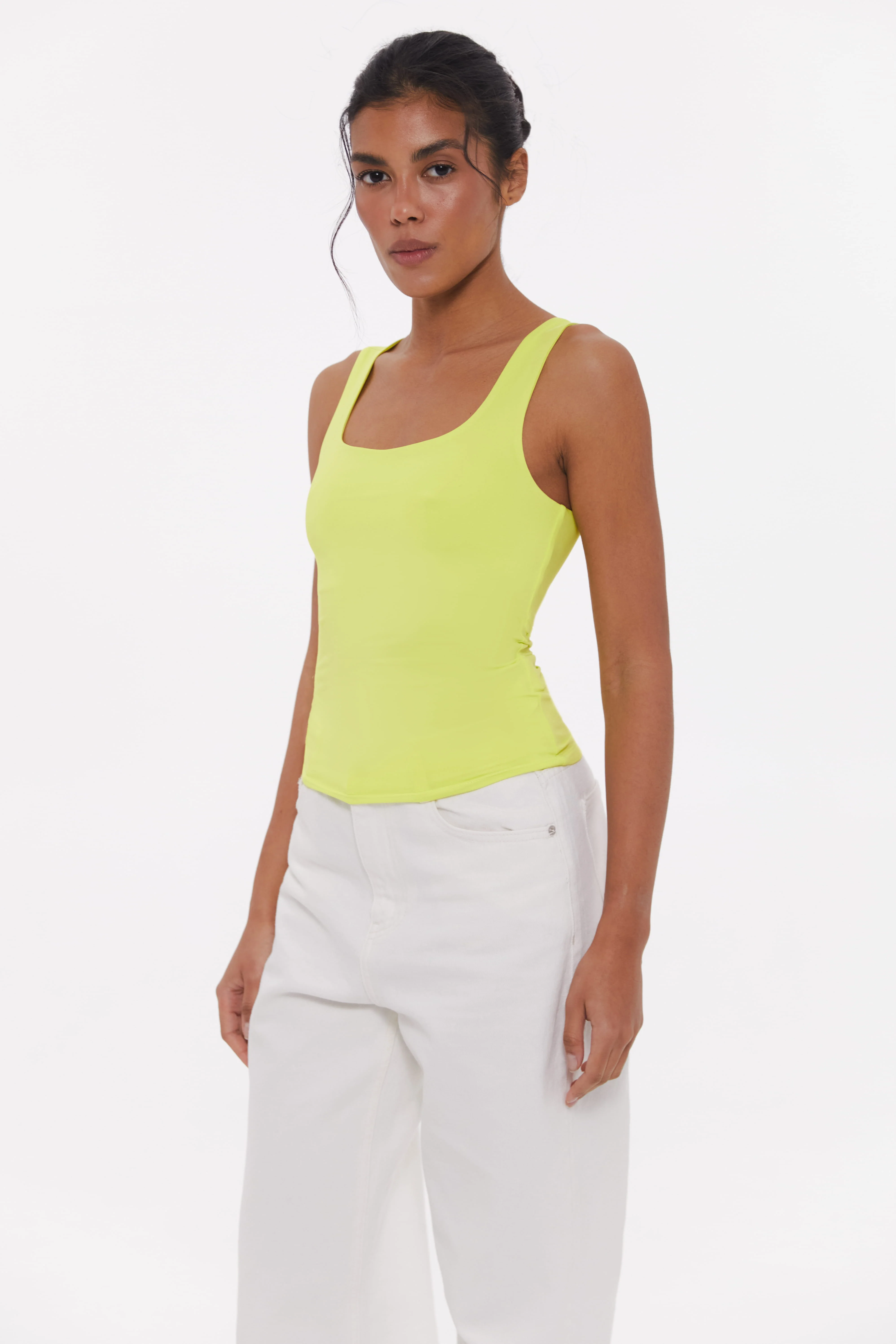 Basic tank top, Lemongrass - Image 3