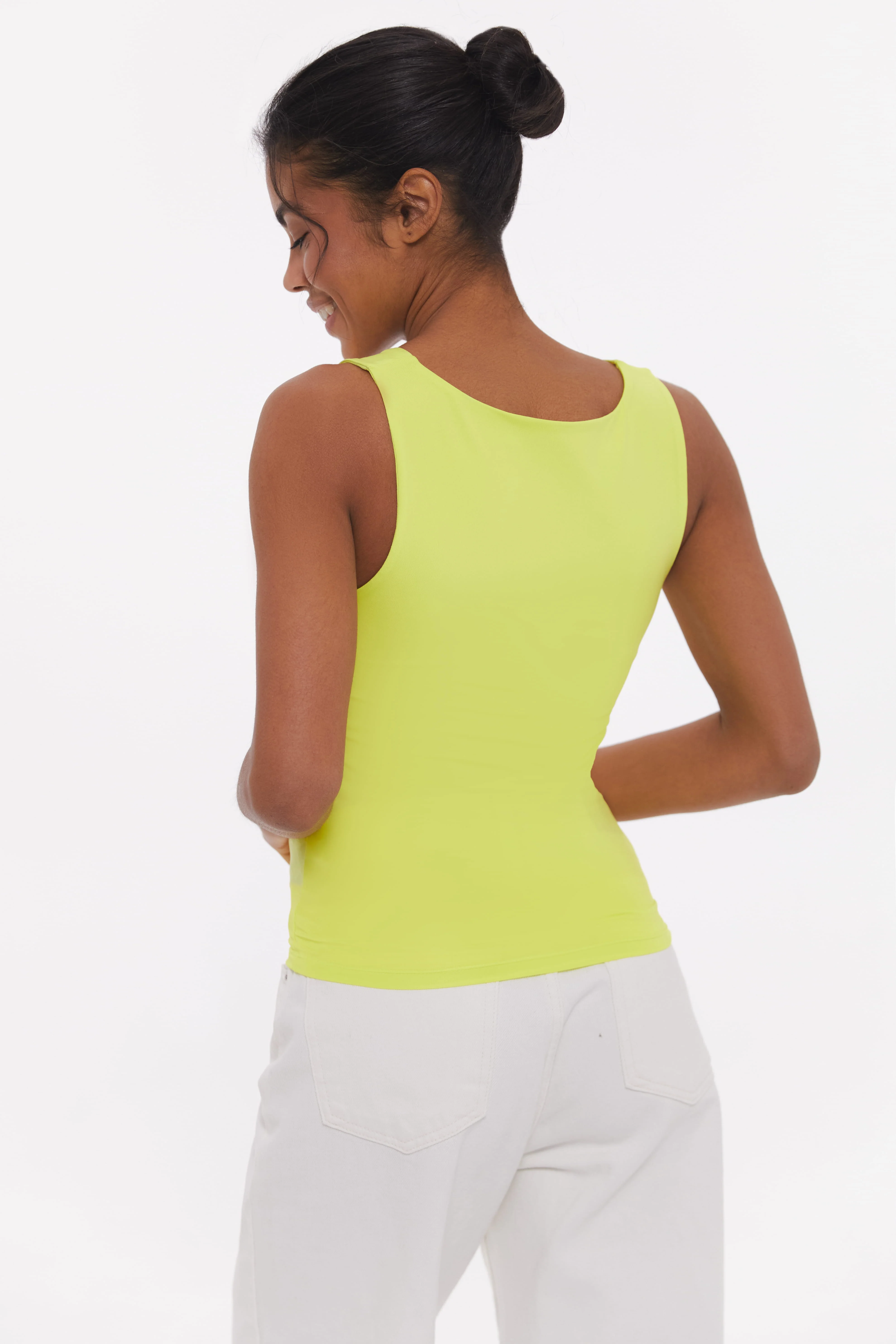 Basic tank top, Lemongrass - Image 4