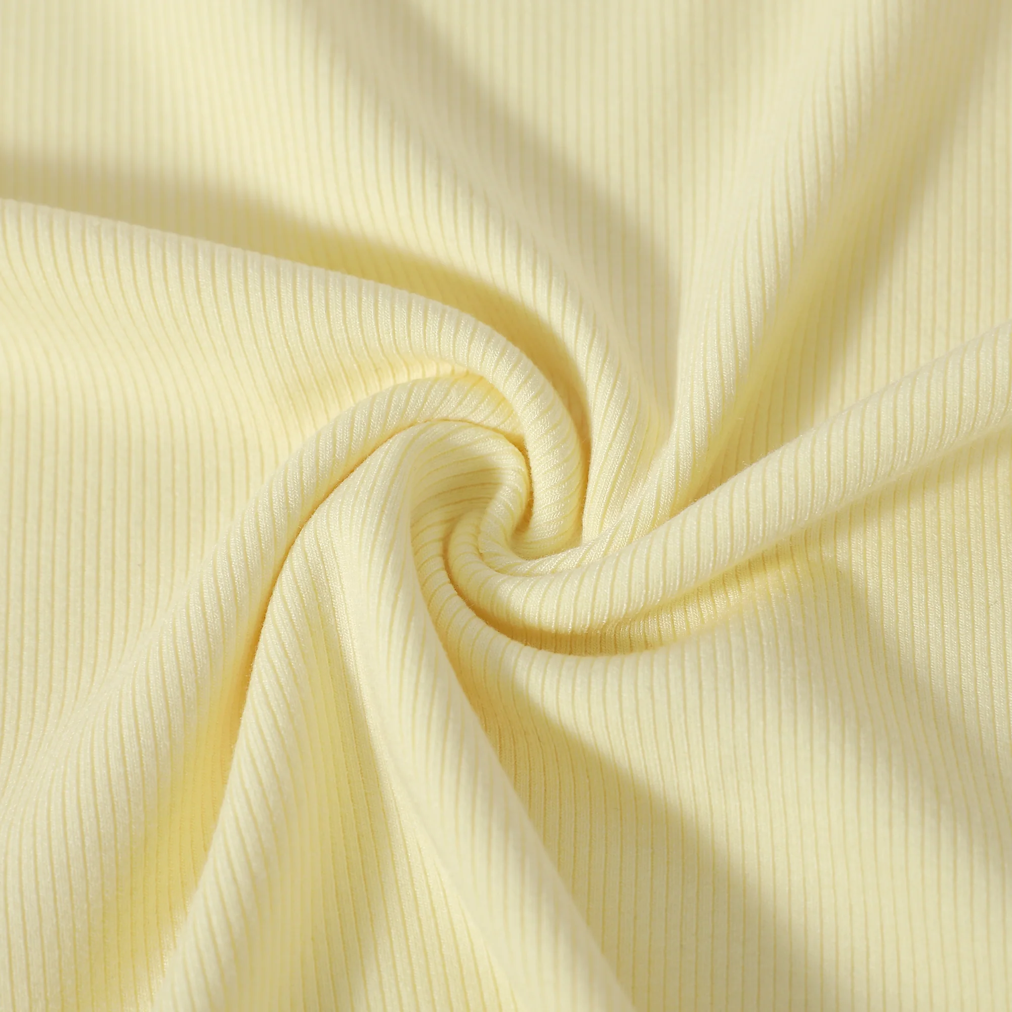 Yellow Ribbed Crop T-shirt - Image 5